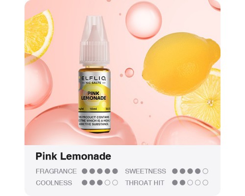 Розовый лимонад жидкость Elfliq Nic Salt